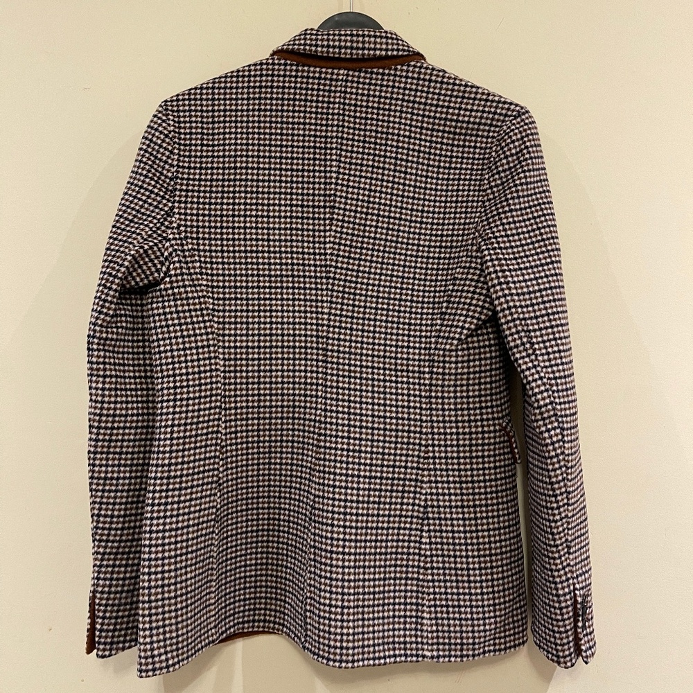 MAJE DOUBLE-SIDED CHECKERED FITTED JACKET - Picture 8 of 13